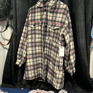 flannel insulated coat from forever 21